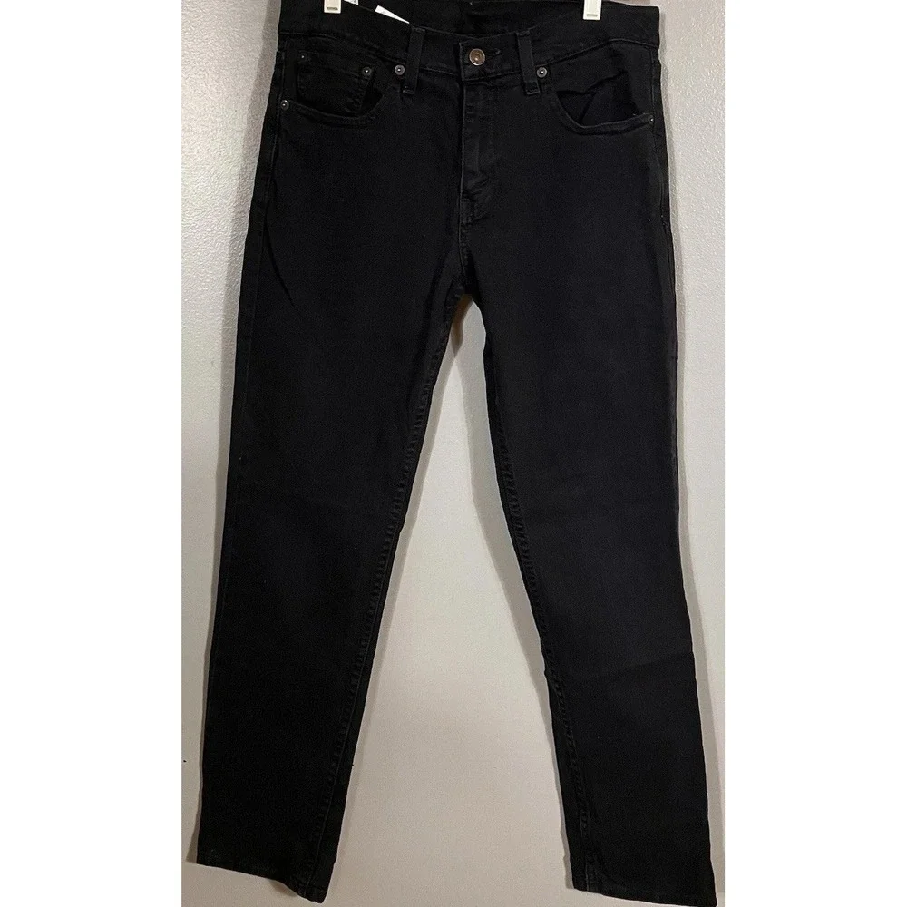 Levis 511 Slim Fit Jeans Men's 30x30 Black Excellent Waterless Denim 04511-4406